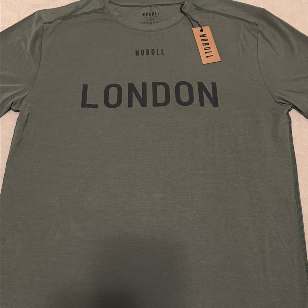 NOBULL Olive Green Men's Shirt - Picture 2 of 4